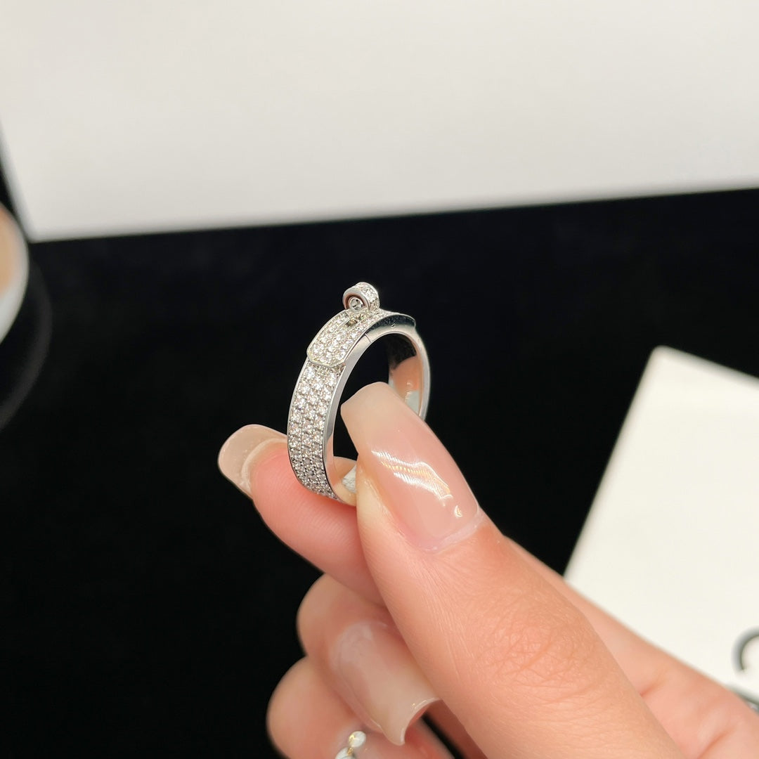 [Angela Jewellery]KELLY SILVER DIAMOND RING