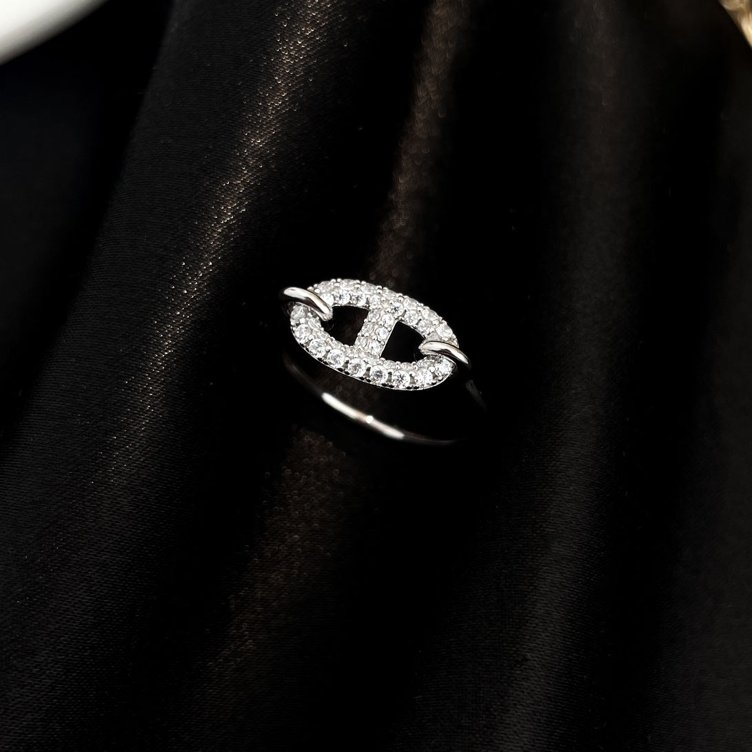 [Angela Jewellery]RONDE SMALL SILVER DIAMOND RING