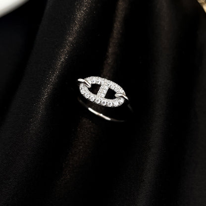 [Angela Jewellery]RONDE SMALL SILVER DIAMOND RING