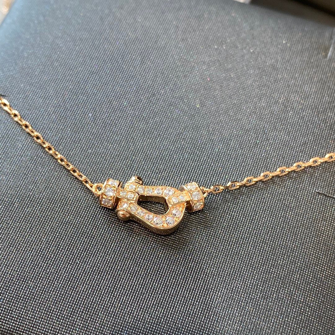 [Angela Jewellery]FORCE 10 DIAMOND PINK GOLD NECKLACE MINI MODEL
