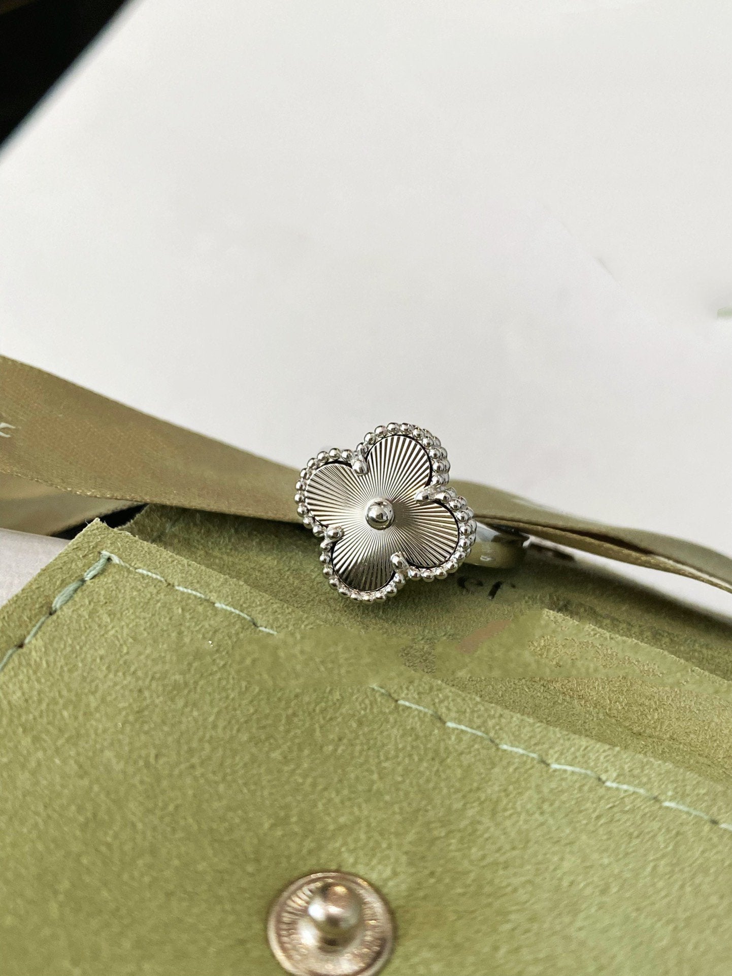 [Angela Jewellery]CLOVER SILVER RING