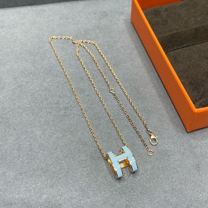 [Angela Jewellery]POP H SKY BLUE NECKLACE
