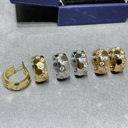 [Angela Jewellery]BEE LOVE DIAMOND HOOP EARRINGS