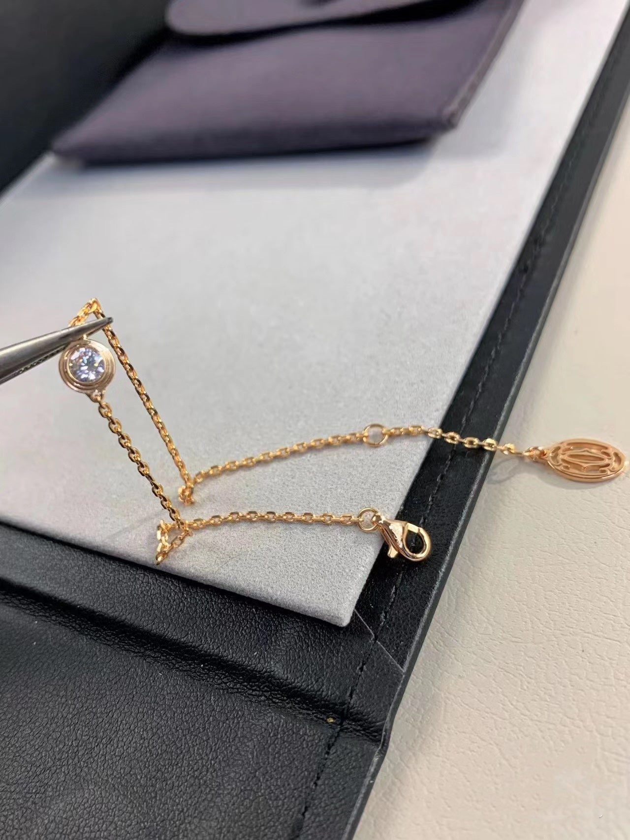 [Angela Jewellery]DAMOUR DIAMOND LINK BRACELET