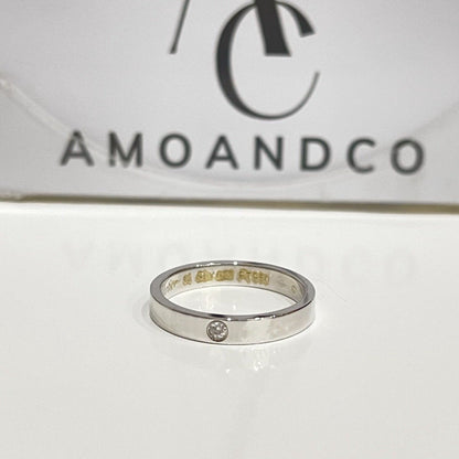 [Angela Jewellery]LOVE RING 4MM 1 DIAMOND