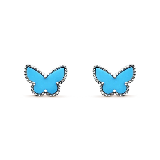[Angela Jewellery]BUTTERFLY TURQUOISE EARRINGS SILVER