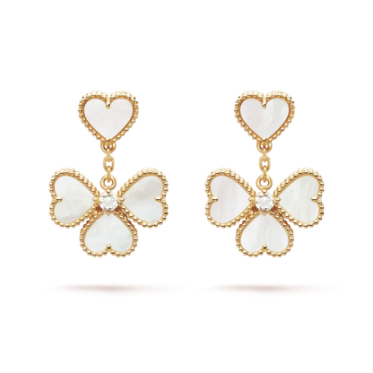 [Angela Jewellery]CLOVER SWEET WHITE MOP EARRINGS