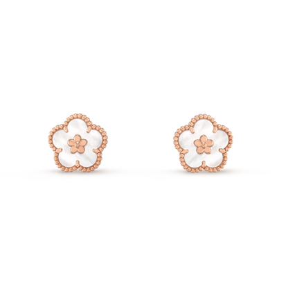 [Angela Jewellery]LUCKY PINK GOLD WHITE MOP EARRINGS