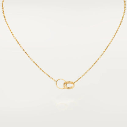 [Angela Jewellery]LOVE NECKLACE DOUBLE RING GOLD