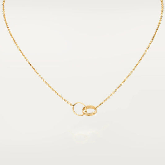 [Angela Jewellery]LOVE NECKLACE DOUBLE RING GOLD