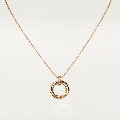 [Angela Jewellery]TRINITY NECKLACE GOLD  DIAMONDS
