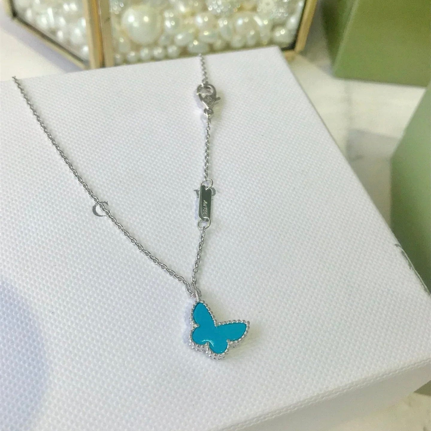 [Angela Jewellery]BUTTERFLY TURQUOISE BUTTERFLY BRACELET SILVER