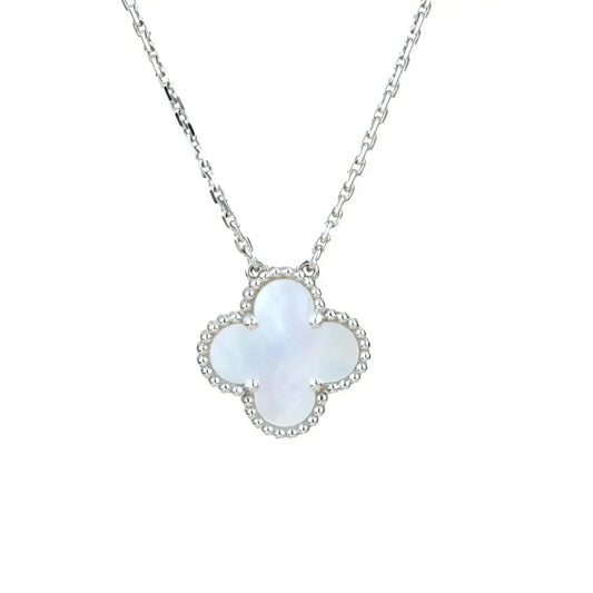 [Angela Jewellery]CLOVER  15MM WHITE MOTHER-OF-PEARL SILVER