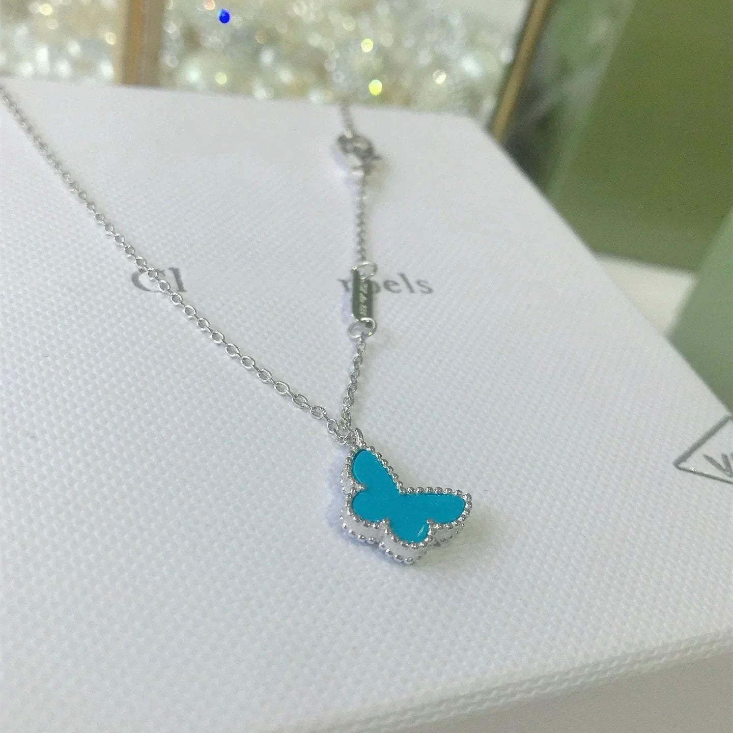[Angela Jewellery]BUTTERFLY TURQUOISE BUTTERFLY BRACELET SILVER