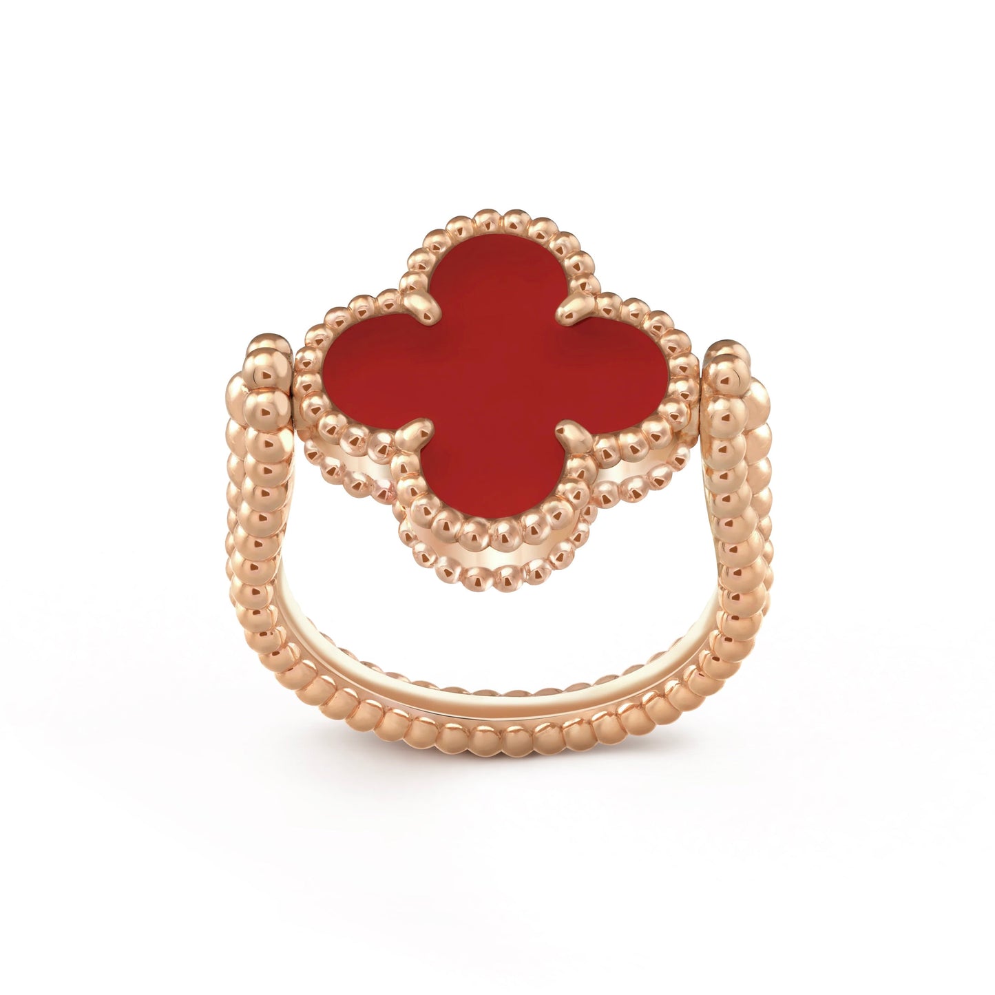 [Angela Jewellery]CLOVER RIVERSIBLE PINK GOLD RING