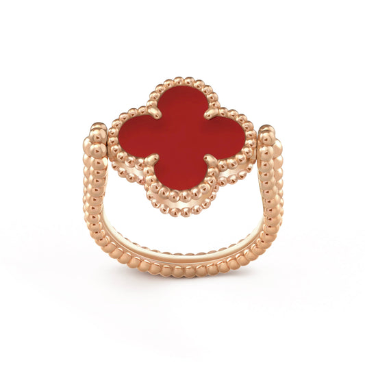 [Angela Jewellery]CLOVER RIVERSIBLE PINK GOLD RING