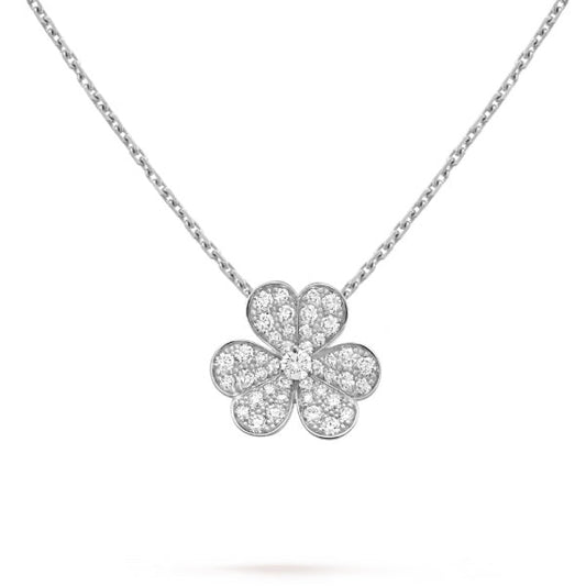 [Angela Jewellery]CLOVER DIAMOND NECKLACE SILVER
