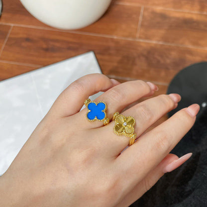 [Angela Jewellery]CLOVER RIVERSIBLE BLUE AGATE RING