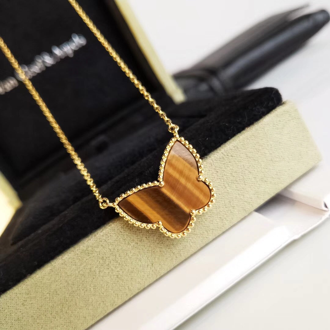 [Angela Jewellery] TIGER__ EYE BUTTERFLY NECKLACE