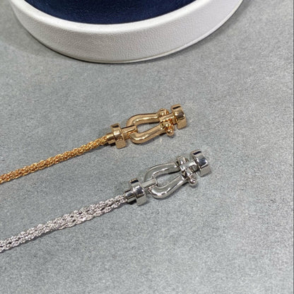 [Angela Jewellery]FORCE SMALL HORSESHOE  DIAMOND CHAIN ROPE BRACELET