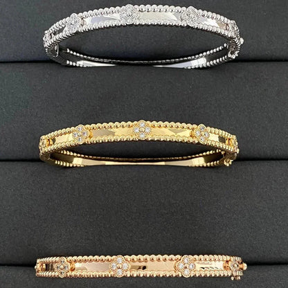[Angela Jewellery]CLOVER BRACELET 4MM DIAMONDS
