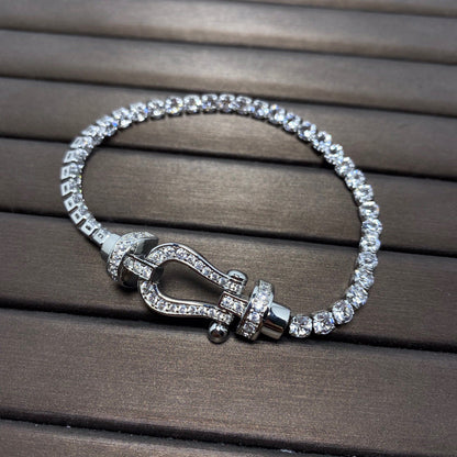 [Angela Jewellery]FORCE  HORSESHOE  DIAMOND TENNIS BRACELET