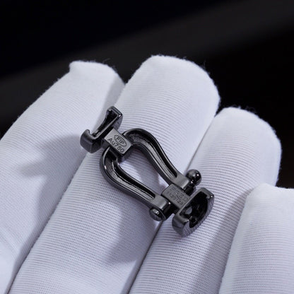 [Angela Jewellery]FORCE LARGE SERIES HORSESHOE BLACK SAMURAI BRACELET