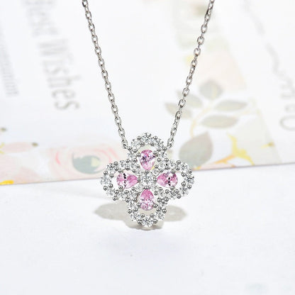 [Angela Jewellery]LOOP NECKLACE FULL MOTIF DIAMOND 16MM MULTIPLE COLORS