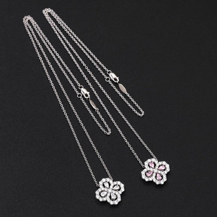 [Angela Jewellery]LOOP NECKLACE FULL MOTIF DIAMOND 16MM MULTIPLE COLORS