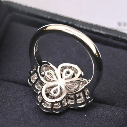 [Angela Jewellery]LOOP RING FULL MOTIF DIAMOND 16MM SILVE