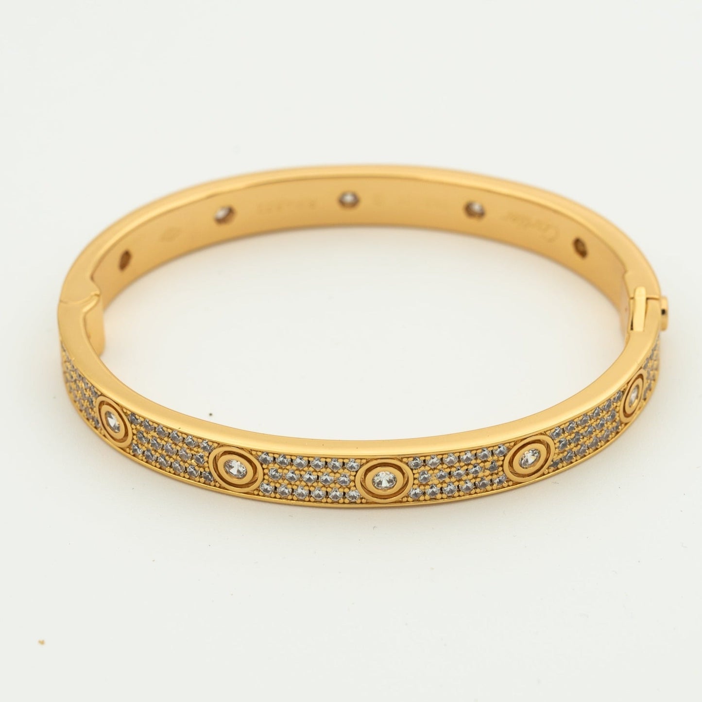 [Angela Jewellery]LOVE BRACELET 6.1MM DIAMOND-PAVED 10 BIG DIAMONDS