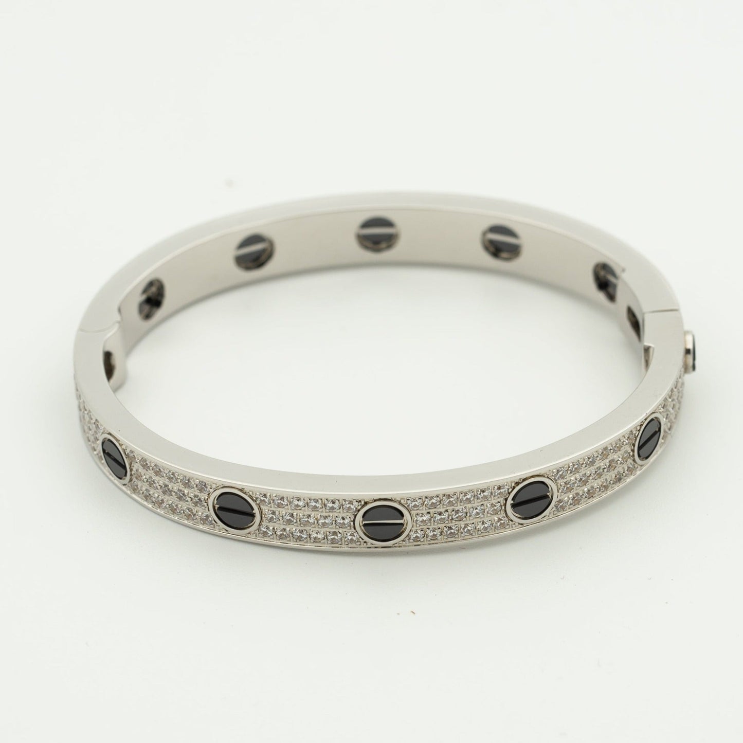 [Angela Jewellery]LOVE BRACELET 6.1MM DIAMOND-PAVED CERAMIC