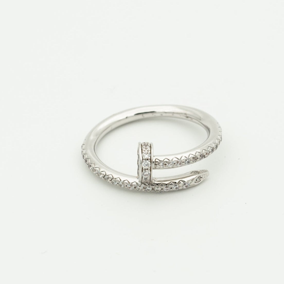 [Angela Jewellery]JUSTE RING 1.8MM SILVER DIAMONDS
