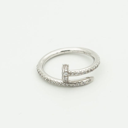 [Angela Jewellery]JUSTE RING 1.8MM SILVER DIAMONDS