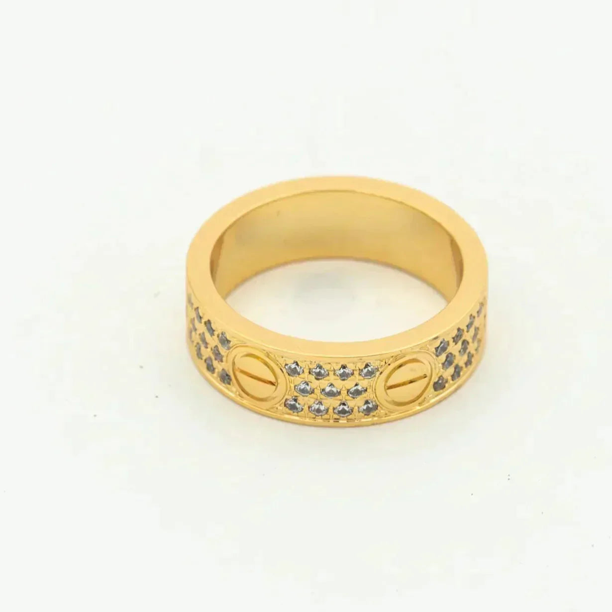 [Angela Jewellery]LOVE RING 5.5MM DIAMONDS PAVED