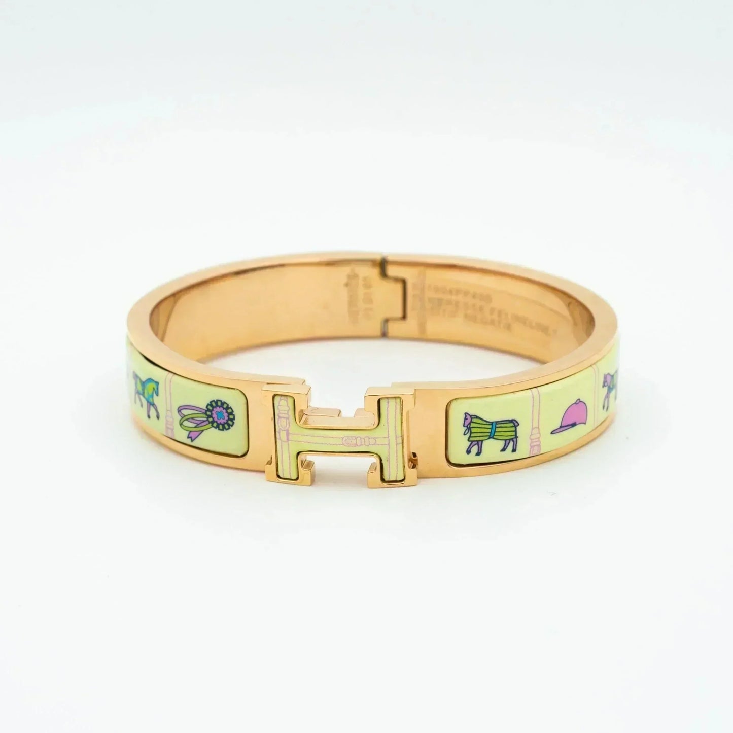 [Angela Jewellery]H PINK GOLD BRACELET CREAM CERAMIC