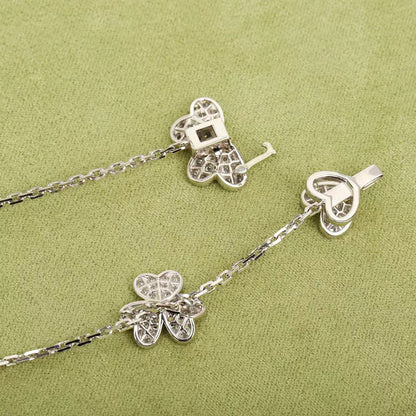 [Angela Jewellery]FRIVOLE SILVER 9 FLOWERS NECKLACE