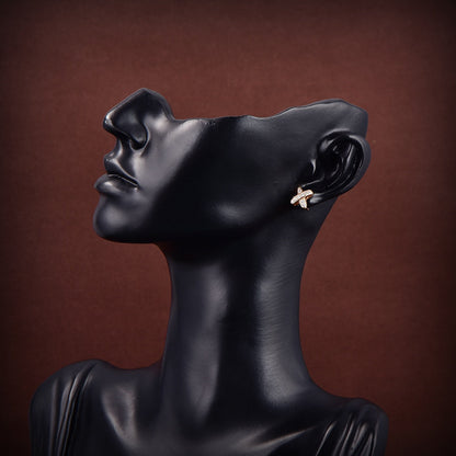 [Angela Jewellery]JEUX DE GOLD DIAMOND EARRINGS