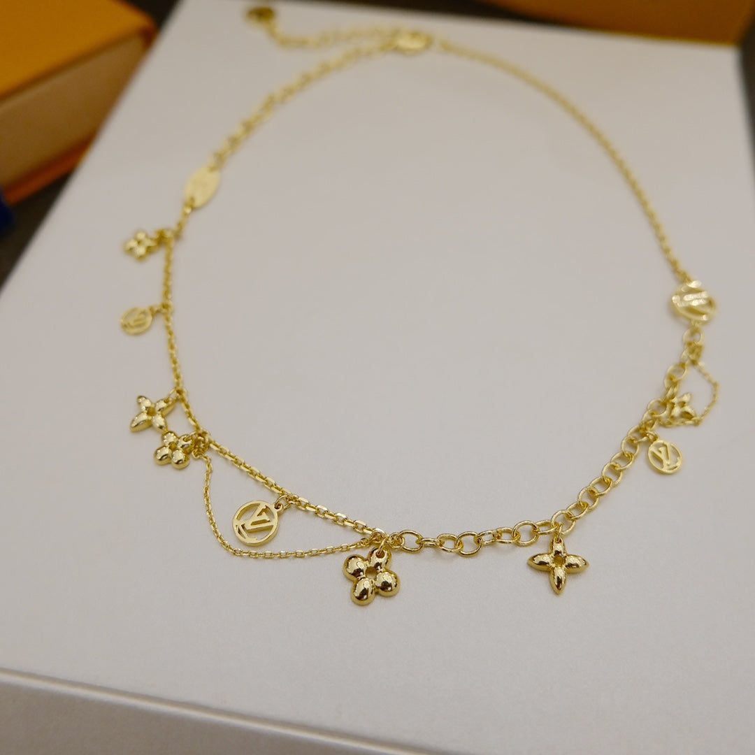 [Angela Jewellery]BLOOMING SUPPLE NECKLACE BRASS