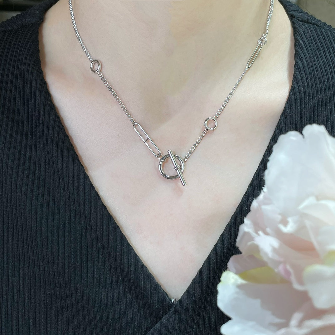 [Angela Jewellery]HM STERLING CHAINE D'ANCRE HEART