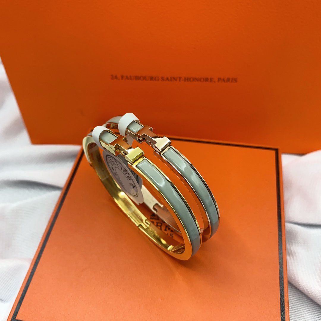 [Angela Jewellery]CLASSIC HM CLIC GREEN 8MM ENAMEL BRACELET