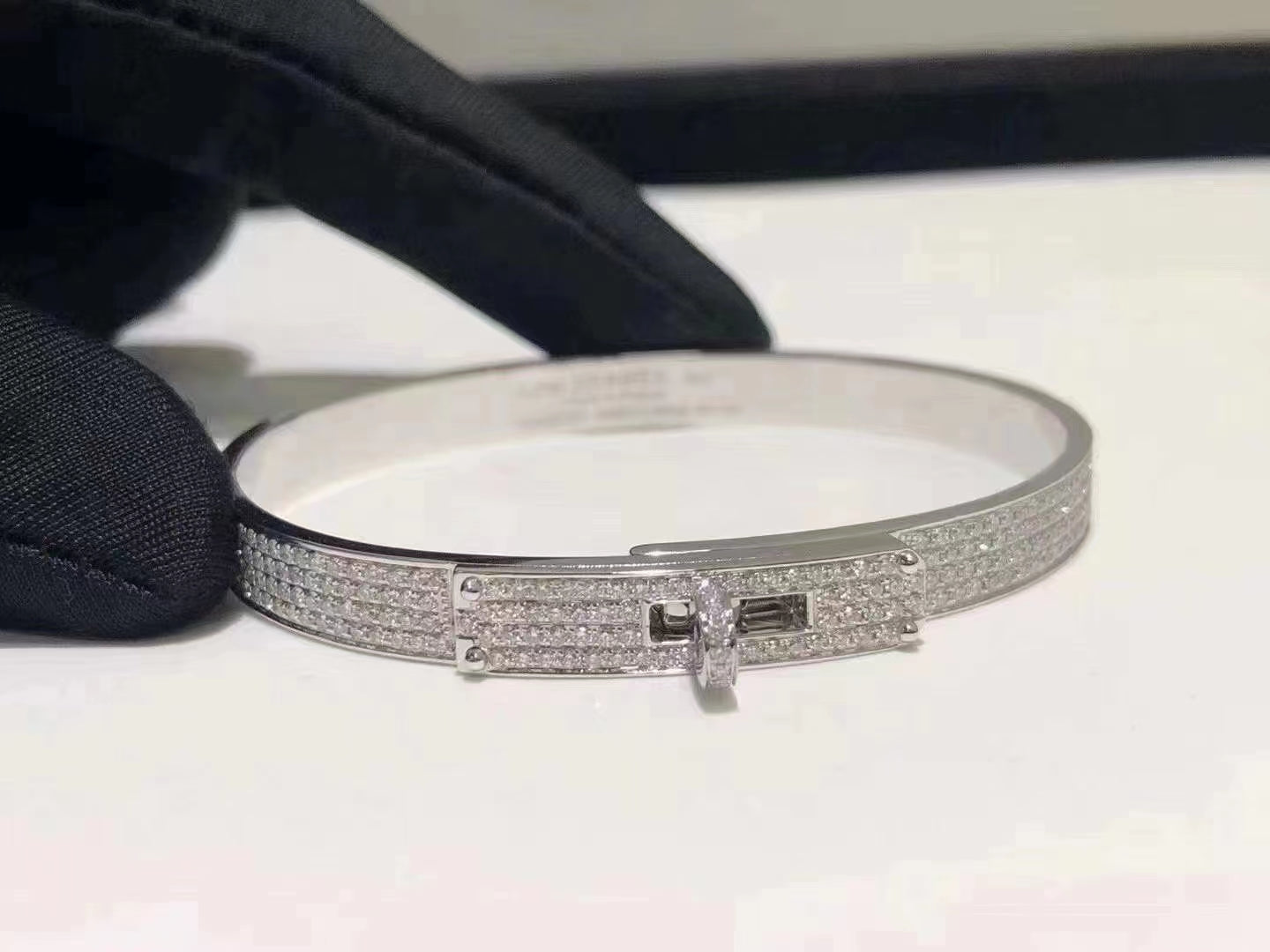 [Angela Jewellery]HM KELLY BRACELET IN SILVER AND FULL PAVE DIAMOND