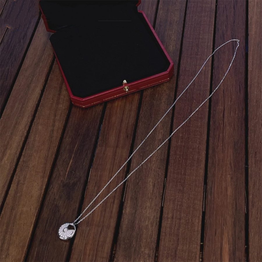 [Angela Jewellery]AMULETTE SILVER FULL DIAMOND NECKLACE