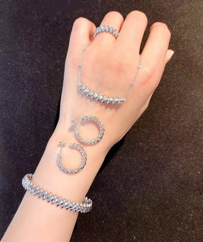 [Angela Jewellery]CLASH SILVER BRACELET