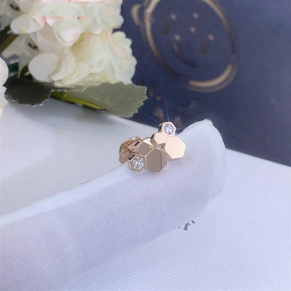 [Angela Jewellery]BEE LOVE PINK GOLD DIAMOND EARRINGS