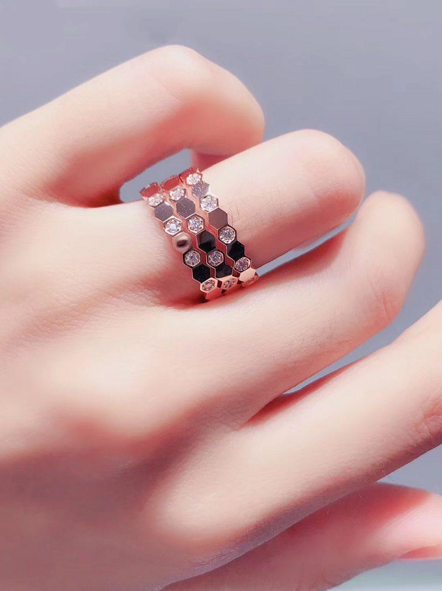 [Angela Jewellery]BEE LOVE RING PINK GOLD DIAMOND
