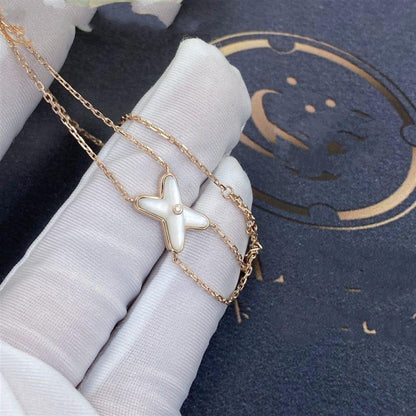 [Angela Jewellery]JEUX BRACELET WHITE MOP PINK GOLD 1 DIAMOND