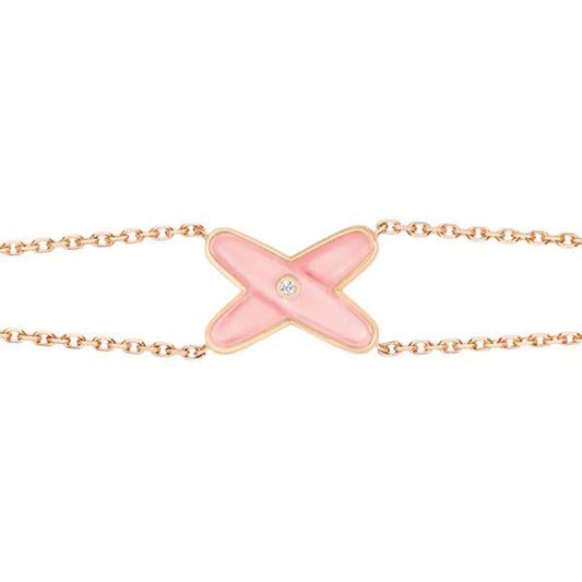 [Angela Jewellery]JEUX BRACELET PINK MOP PINK GOLD 1 DIAMOND