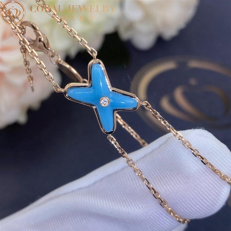 [Angela Jewellery]JEUX BRACELET TURQUOISE PINK GOLD 1 DIAMOND