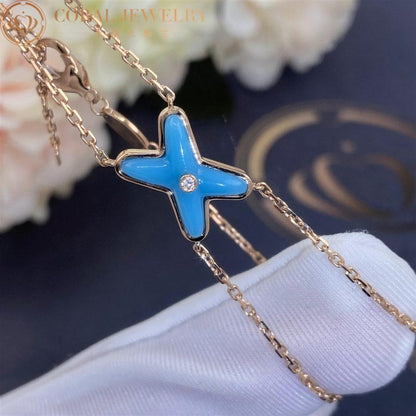 [Angela Jewellery]JEUX BRACELET TURQUOISE PINK GOLD 1 DIAMOND